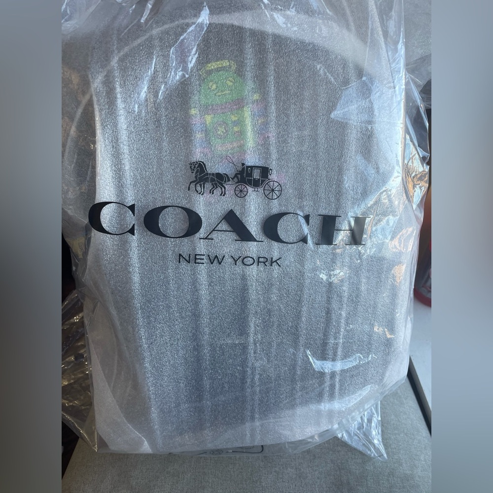 NWT！COSMIC COACH WEST BACKPACK IN SIGNATURE CANVAS WITH ROBOT PRINT（COACH CW326） - Picture 8 of 14